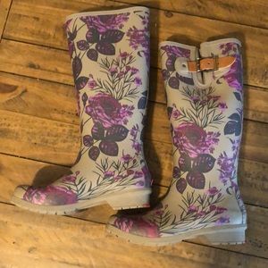 Chooka Floral Rain Boots
